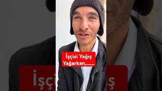 İşçi İşə Gələrkən Yağışa Düşdü Və maraqlivideolar [upl. by Bartram]