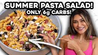 Italian Pasta Salad  Homemade Dressing  Low Carb  High Protein  Weight Loss [upl. by Alton610]