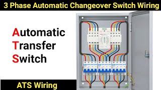 3 Phase Automatic Changeover Switch Wiring  3 Phase ATS Wiring  Changeover Switch Wiring  ATS [upl. by Burnaby554]