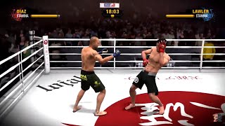 NICK DIAZ vs ROBBIE LAWLER 2 2K20  EA MMA [upl. by Perkoff]