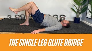 Single Leg Glute Bridge Exercise  How To Perform And Common Mistakes [upl. by Trub87]