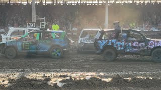 73024 Adams County Fair Demo Derby Vans Trucks and SUVs [upl. by Alain]