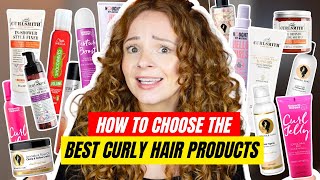 HOW TO CHOOSE THE BEST CURLY HAIR PRODUCTS  Beginners guide to curly hair products [upl. by Jahdol859]