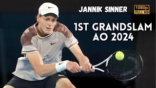 Jannik Sinner  UNBEATABLE in AO 2024  Super Points HD 1080p [upl. by Gromme]