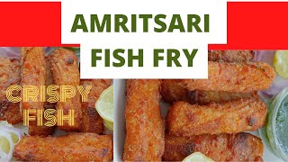 Amritsari fish fry recipe  crispy fried fish [upl. by Wolk]