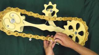 Wood Roller Chain  Master Link Assembly [upl. by Hourihan39]