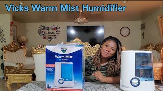 Vicks Warm Mist Humidifier  Humidifier Unboxing  Best Humidifier for Room [upl. by Attaynek]