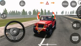 Dollar Song Modified Mahindra Red Thar 😎  Indian Cars Simulator 3D  Android Gameplay [upl. by Sherr29]