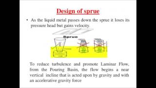 ELEMENT OF GATING SYSTEM METRL CASTING [upl. by Sinned187]