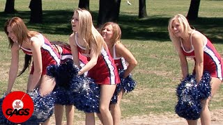 Hot Cheerleaders Get In Trouble On Campus [upl. by Assirek]