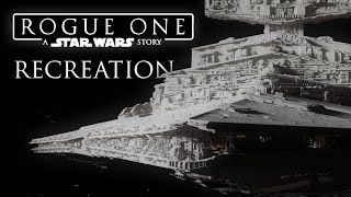 Rogue One Star Destroyer Recreation  Star Wars  Fan Made [upl. by Calla]