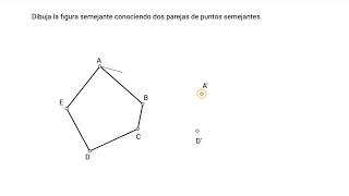 Homotecia de una figura conocidos dos pares de puntos semejantes Dibujo técnico [upl. by Sair]