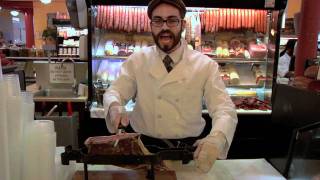 Jamon Iberico — Spains Finest Cured Ham — at Di Bruno Bros [upl. by Lenny241]