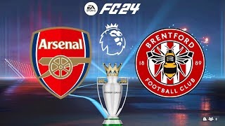 FC 24  Arsenal vs Brentford  202324 English Premier League Season  PS5™ Gameplay [upl. by Anhcar]