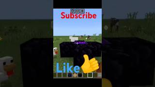 New nether portal minecraft minecraftgamplay minecraftshorts minecraftpe [upl. by Grissom]