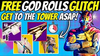 FREE God Rolls amp SOLO Red Border GLITCH Get To The Tower ASAP Candy amp Bungie Loot FARM Destiny 2 [upl. by Timmy709]