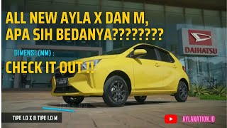 All New Ayla 2023 Versi M dan X APA SIH BEDANYA [upl. by Ekihc]