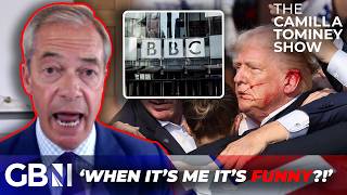 Nigel Farage SLAMS BBC mocking attacks after Trump shooting  ‘When its me it’s funny’ [upl. by Reimer]