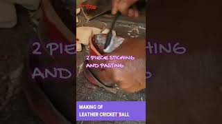 Crafting Perfection The Journey of a Cricket Leather Ball in Just 40 Seconds jalandharstyle [upl. by Zat]