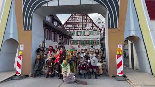 FZ Daugendorf am Fasnetsdienstag 2024 in Riedlingen 3 Video [upl. by Suruat521]