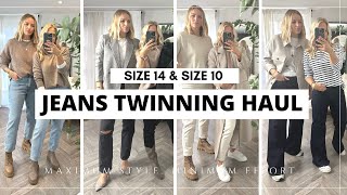 JEANS TWINNING HAUL  Size 14 amp Size 10  Jeans for all Body Shapes Tall amp SHORT OPTIONS [upl. by Lav]