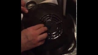 How To Restore Cast IronReseasoning Cast Iron Using The Self Clean Option On Your Oven [upl. by Bose]