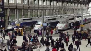 TGV HighSpeed Rail Travel  France [upl. by Soule]