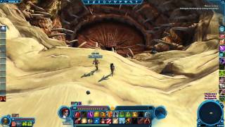 Jumping Into The Sarlacc Pit On Tatooine In Star Wars The Old Republic  swtor [upl. by Ennazor569]