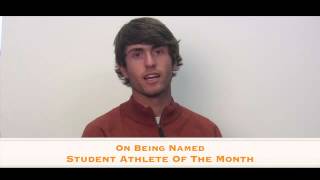 Student Athlete of the Month Chad Merzbacher [upl. by Jariah]