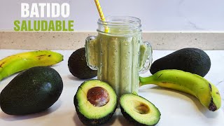 BATIDO de AGUACATE 🥑 y PLÁTANO 🍌 Batido saludable [upl. by Forward]