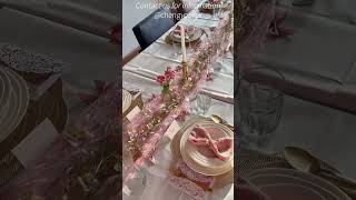 How to match the gauze cheesecloth table runner for a party tabletablerunner napkin tablecloth [upl. by Quartis]