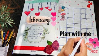 February month muslimah planner2024muslimah planner malayalambullet journalFebruary theme planner [upl. by Ninon]