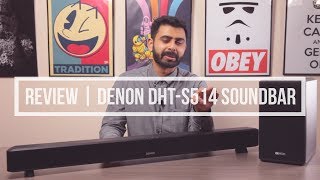 Review  Denon DHTS514 Soundbar With Wireless Subwoofer [upl. by Jehu]