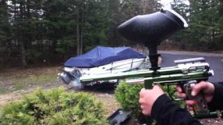 Spyder Imagine Paintball Marker Quick Test Full Auto [upl. by Mimajneb]