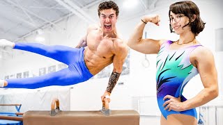 Trying Gymnastics Most Impossible Exercises  Ft LeanBeefPatty [upl. by Aved717]