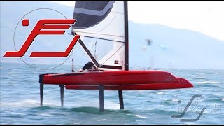 iFLY15 hydrofoil catamaran  first year summery best of   sailing foiling [upl. by Kaenel740]