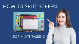 How to Split Screen for MultiTasking using Windows 10 Snapping [upl. by Wenoa]