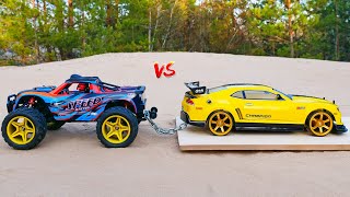 Experiment RC Truck vs RC Drift Car [upl. by Llewop]