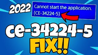 How To Fix PS4 Error Code CE342245  Cannot Start The Application Fix [upl. by Conias]