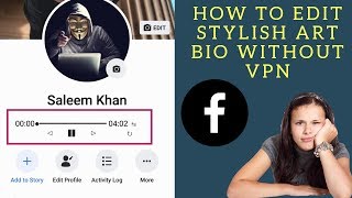 How To Add Music Library Symbol Stylish Bio In Facebook Profile [upl. by Vadnee]