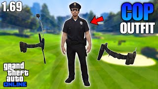 UPDATED HOW TO GET COP OUTFIT amp BELT IN GTA 5 ONLINE 169 NO TRANSFER [upl. by Oatis229]