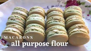 All Purpose Flour Macarons Recipe nutfree  ImprovementsMistakesTips  SUB  Katherines Kitchen [upl. by Pelaga418]