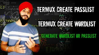 Termux Create Passlist   Termux Create wordlist   how to generate wordlist with termux [upl. by Noyk]