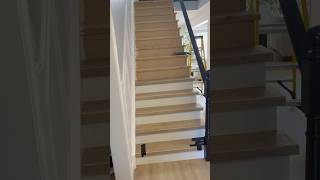 Vinyl plank Flooring Stairs transformation ￼ [upl. by Fawne351]