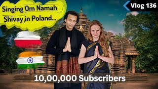 1 million subscribers Celebration party with her neighbors 🇮🇳 🇵🇱  Karolina vlogs with Anurag [upl. by Nottarts]