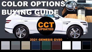 2021 Genesis GV80  Color Options Buying Guide Updated [upl. by Chucho]