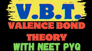 VBT  Valence Bond Theory  Coordination Compound Class 12th chemistry  NEET PYQ [upl. by Lehsar]