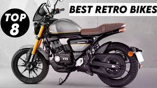 Top 8 Best Retro Bikes In India 2024💥New Best Bikes 2024Retro Bikes IndiaClassic Retro 2024 India [upl. by Akilak387]