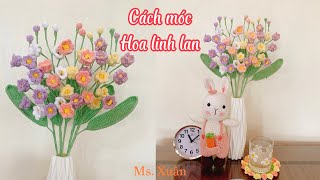 Crochet Lily of the Valley  Cách móc hoa Linh lanHoa lan chuông  Ms Xuân [upl. by Aggappera]