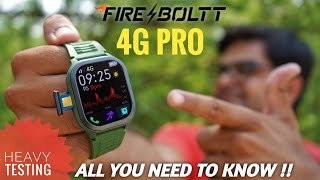 FireBoltt 4G Pro Smartwatch with BuiltIn GPS 🔥🔥 Heavy Testing ⚡⚡ [upl. by Scarrow]